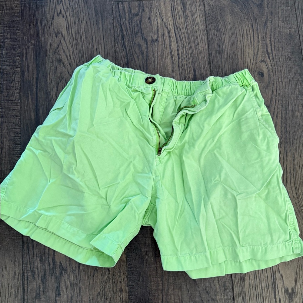 Chubbies Light Green Flat Front Shorts